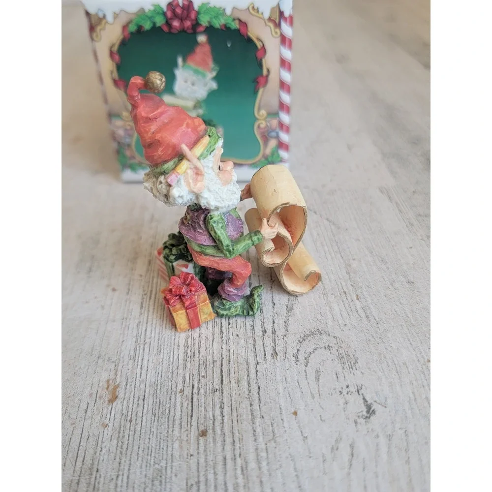 Enesco Shrimpkin North Pole Village vintage accessory Xmas elf Santa's helper